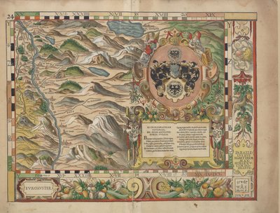 Bavarian Land Tables of 1568 (Table 24) by Philipp Apian
